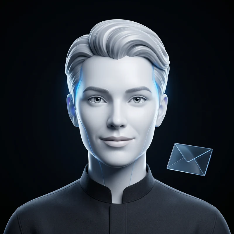 Illustrated AI email agent