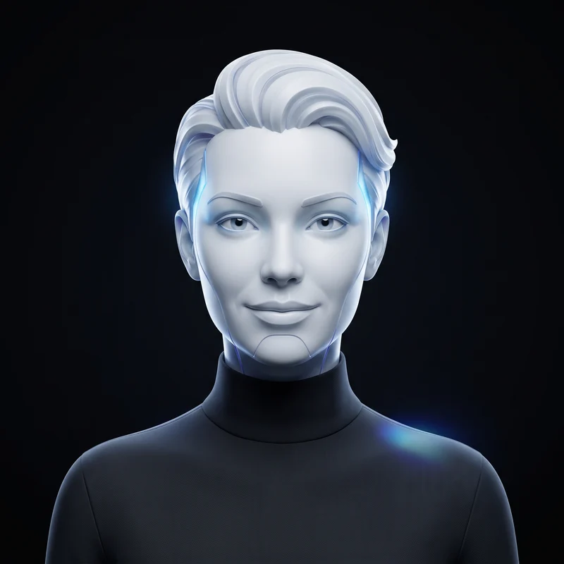 Illustrated AI marketing analyst