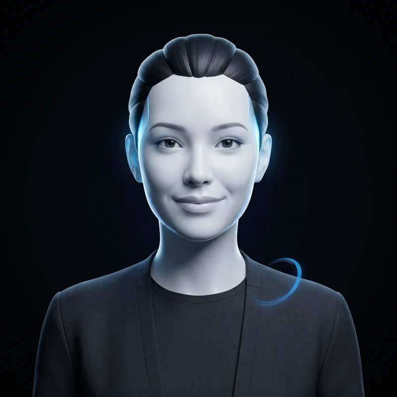 Illustrated AI customer support agent